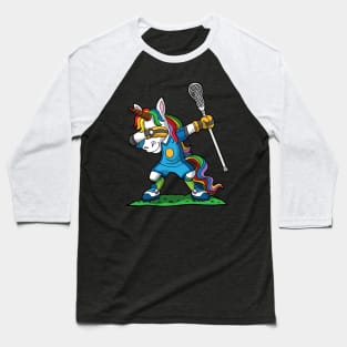 Dabbing Unicorn Lacrosse LAX Baseball T-Shirt